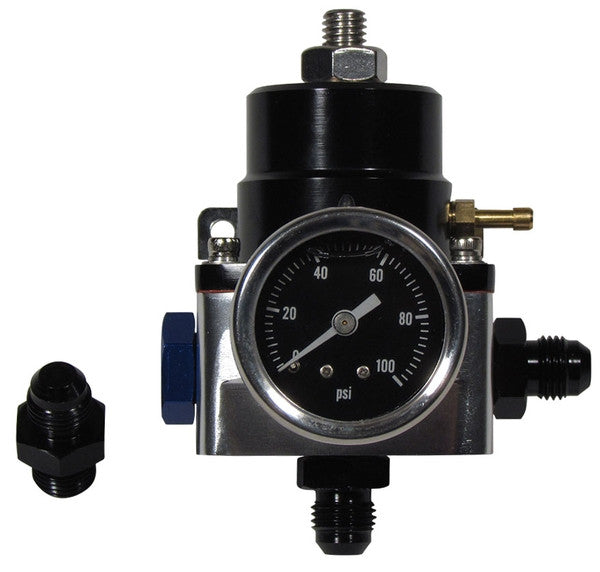 Adjustable Fuel Pressure Regulator with Gauge and -6AN fittings